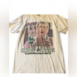 VINTAGE 1998 NBA Boston Celtics Fruit of the Loom Larry Bird Hall of Fame Tee M